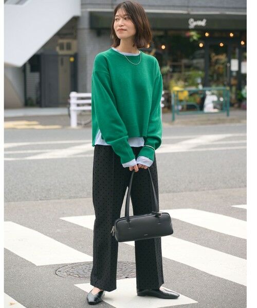 green label relaxing / グリーンレーベル リラクシング ニット・セーター | 【WEB限定】＜at ease＞サイド スリット プルオーバー ニット ウォッシャブル | 詳細28