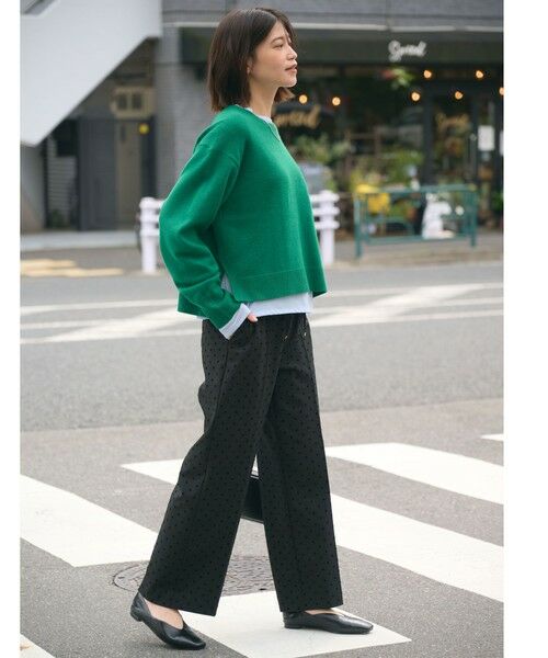 green label relaxing / グリーンレーベル リラクシング ニット・セーター | 【WEB限定】＜at ease＞サイド スリット プルオーバー ニット ウォッシャブル | 詳細30