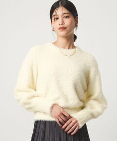 green label relaxing / グリーンレーベル リラクシング ニット・セーター | 【WEB限定】＜at ease＞フェザーヤーン プルオーバー ニット