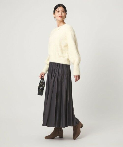 green label relaxing / グリーンレーベル リラクシング ニット・セーター | 【WEB限定】＜at ease＞フェザーヤーン プルオーバー ニット | 詳細3