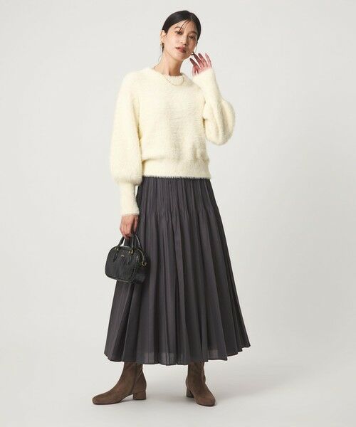 green label relaxing / グリーンレーベル リラクシング ニット・セーター | 【WEB限定】＜at ease＞フェザーヤーン プルオーバー ニット | 詳細4