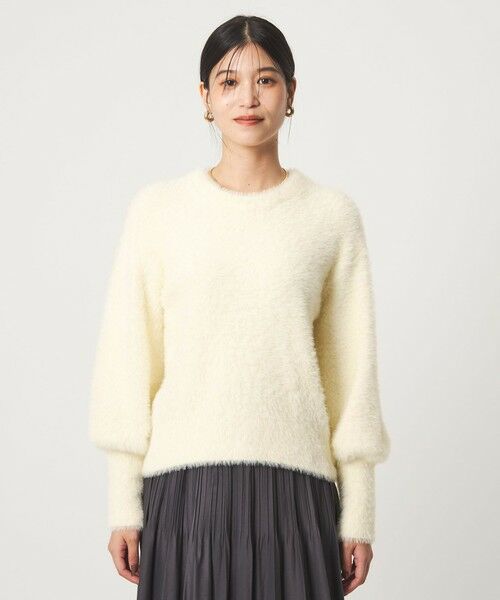 green label relaxing / グリーンレーベル リラクシング ニット・セーター | 【WEB限定】＜at ease＞フェザーヤーン プルオーバー ニット | 詳細5