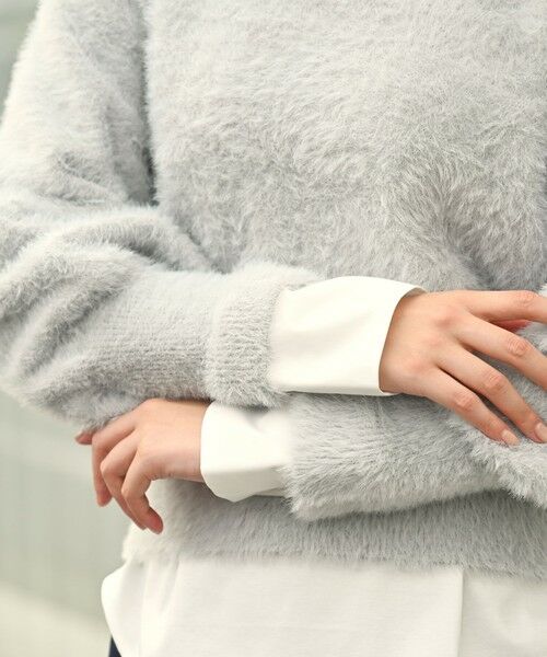 green label relaxing / グリーンレーベル リラクシング ニット・セーター | 【WEB限定】＜at ease＞フェザーヤーン プルオーバー ニット | 詳細16