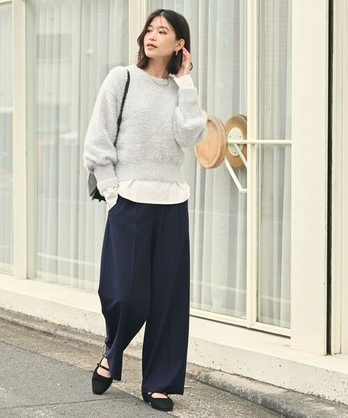 green label relaxing / グリーンレーベル リラクシング ニット・セーター | 【WEB限定】＜at ease＞フェザーヤーン プルオーバー ニット | 詳細17