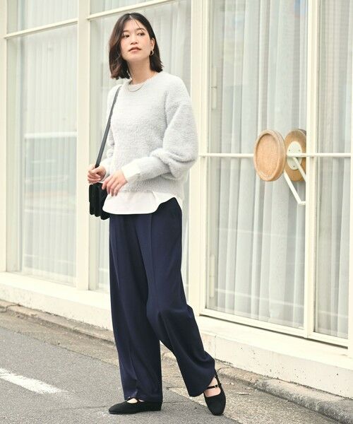 green label relaxing / グリーンレーベル リラクシング ニット・セーター | 【WEB限定】＜at ease＞フェザーヤーン プルオーバー ニット | 詳細18