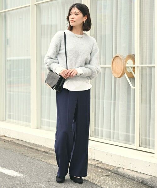 green label relaxing / グリーンレーベル リラクシング ニット・セーター | 【WEB限定】＜at ease＞フェザーヤーン プルオーバー ニット | 詳細19