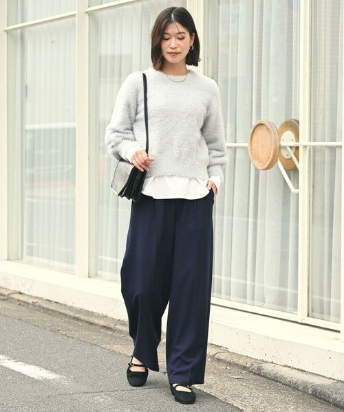 green label relaxing / グリーンレーベル リラクシング ニット・セーター | 【WEB限定】＜at ease＞フェザーヤーン プルオーバー ニット | 詳細20