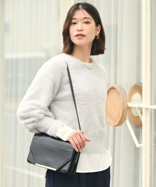 green label relaxing / グリーンレーベル リラクシング ニット・セーター | 【WEB限定】＜at ease＞フェザーヤーン プルオーバー ニット | 詳細14