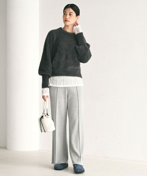 green label relaxing / グリーンレーベル リラクシング ニット・セーター | 【WEB限定】＜at ease＞フェザーヤーン プルオーバー ニット | 詳細25