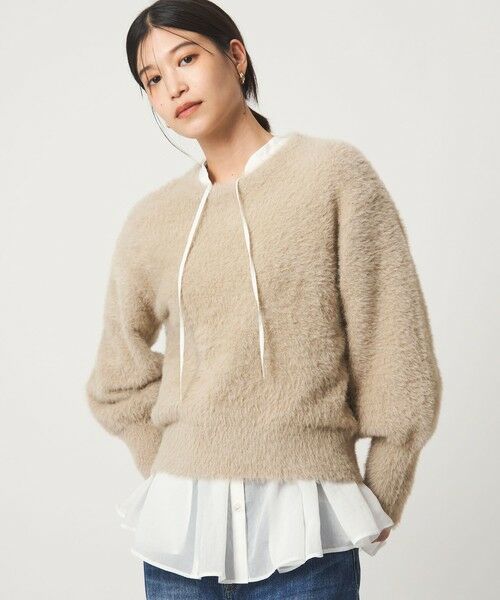 green label relaxing / グリーンレーベル リラクシング ニット・セーター | 【WEB限定】＜at ease＞フェザーヤーン プルオーバー ニット | 詳細26