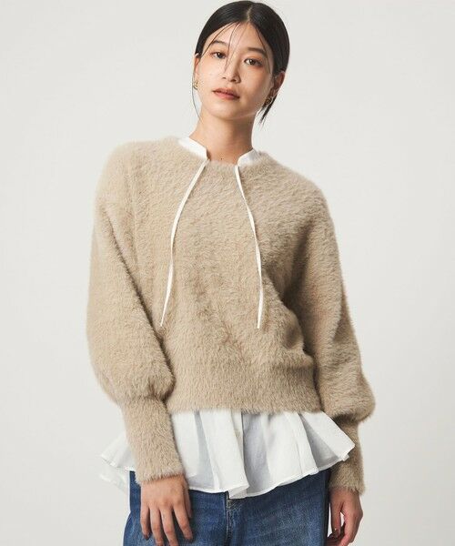 green label relaxing / グリーンレーベル リラクシング ニット・セーター | 【WEB限定】＜at ease＞フェザーヤーン プルオーバー ニット | 詳細27