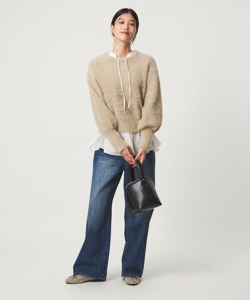 green label relaxing / グリーンレーベル リラクシング ニット・セーター | 【WEB限定】＜at ease＞フェザーヤーン プルオーバー ニット | 詳細29