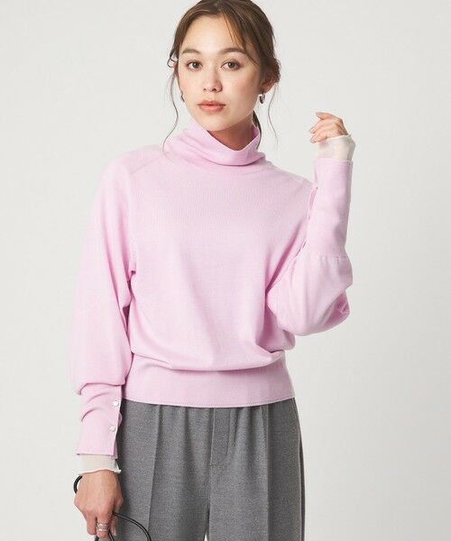 green label relaxing / グリーンレーベル リラクシング ニット・セーター | 【結論シリーズ】エブリタートルニット ウォッシャブル（LT.PINK）