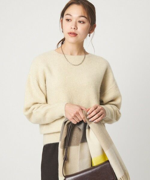 green label relaxing / グリーンレーベル リラクシング ニット・セーター | 【結論シリーズ】ふれてヘアリーニット（CREAM）