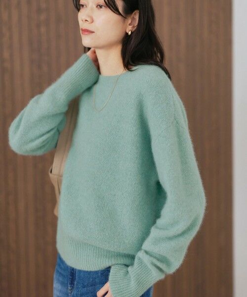 green label relaxing/グリーンレーベル リラクシング 【結論シリーズ】ふれてヘアリーニット LIME FREE green label relaxing/グリーンレーベル リラクシング 【結論シリーズ】ふれてヘアリーニット LIME FREE