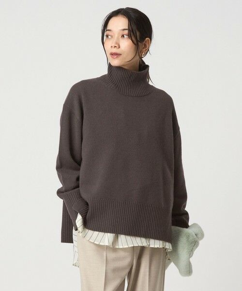 green label relaxing / グリーンレーベル リラクシング ニット・セーター | ［size SHORTあり］SERENITY ハイネック プルオーバー ニット | 詳細14