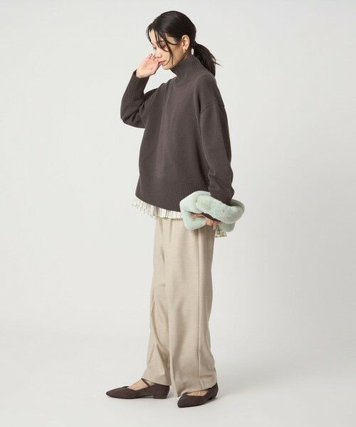green label relaxing / グリーンレーベル リラクシング ニット・セーター | ［size SHORTあり］SERENITY ハイネック プルオーバー ニット | 詳細16