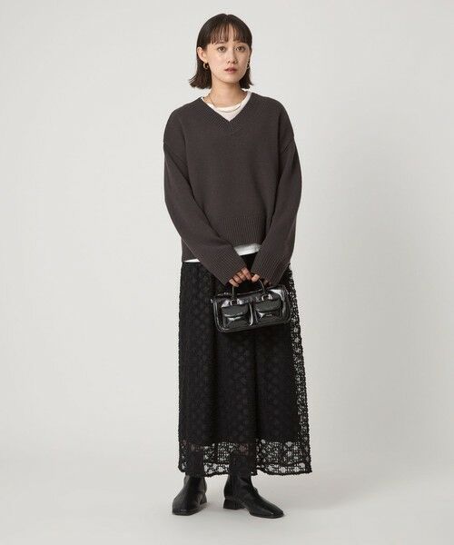 green label relaxing / グリーンレーベル リラクシング ニット・セーター | SERENITY Vネック プルオーバー ニット | 詳細6