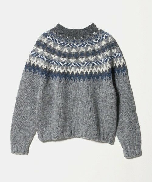 green label relaxing / グリーンレーベル リラクシング ニット・セーター | 【別注】＜Harley of Scotland＞ノルディック プルオーバー ニット | 詳細5