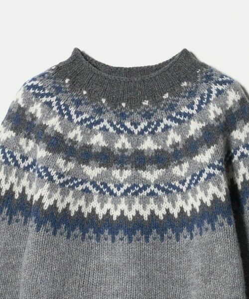 green label relaxing / グリーンレーベル リラクシング ニット・セーター | 【別注】＜Harley of Scotland＞ノルディック プルオーバー ニット | 詳細6