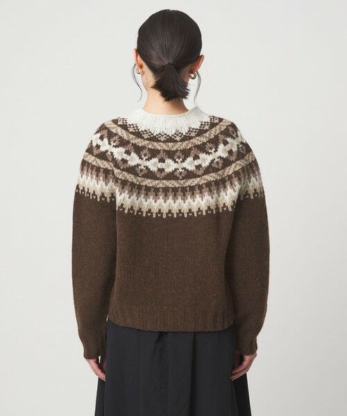 green label relaxing / グリーンレーベル リラクシング ニット・セーター | 【別注】＜Harley of Scotland＞ノルディック プルオーバー ニット | 詳細17