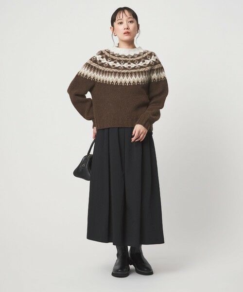 green label relaxing / グリーンレーベル リラクシング ニット・セーター | 【別注】＜Harley of Scotland＞ノルディック プルオーバー ニット | 詳細14