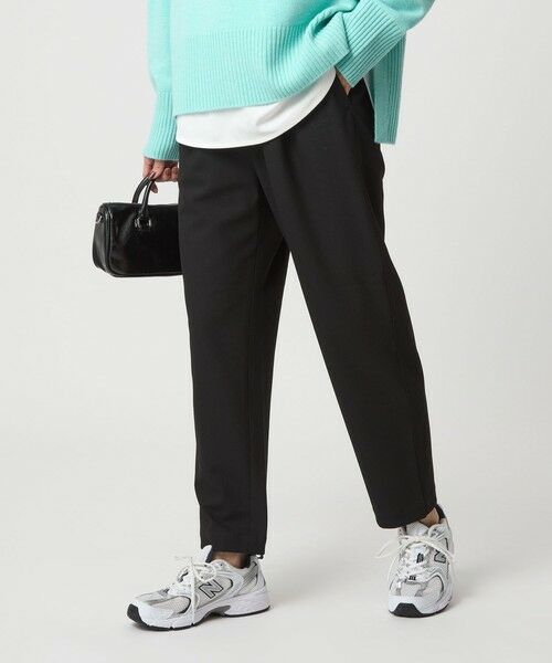 green label relaxing/グリーンレーベル リラクシング ［size SHORT/TALLあり］オルマイ ウラキモウ テーパード パンツ BLACK XL-XXL(44)