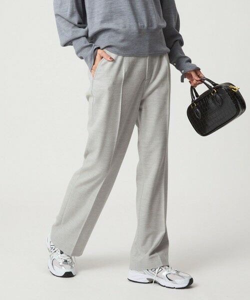 green label relaxing/グリーンレーベル リラクシング ［size SHORT/TALLあり］ウラキモウ ビューティー パンツ LT. GRAY S(36)