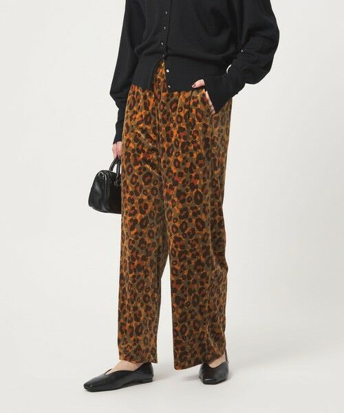 green label relaxing / グリーンレーベル リラクシング チノ・ワークパンツ | ベロア レオパード ワイド パンツ | 詳細1