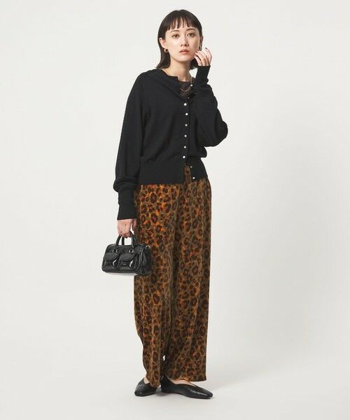 green label relaxing / グリーンレーベル リラクシング チノ・ワークパンツ | ベロア レオパード ワイド パンツ | 詳細3