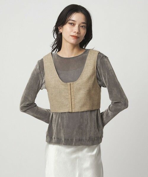 green label relaxing / グリーンレーベル リラクシング ベスト | ＜SEASONAL COLLECTION＞ビスチェ | 詳細1