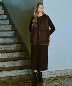 green label relaxing / グリーンレーベル リラクシング ベスト | フェイクファー ベスト