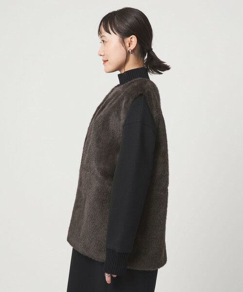 green label relaxing / グリーンレーベル リラクシング ベスト | フェイクファー ベスト | 詳細15