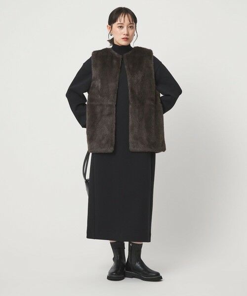 green label relaxing / グリーンレーベル リラクシング ベスト | フェイクファー ベスト | 詳細13