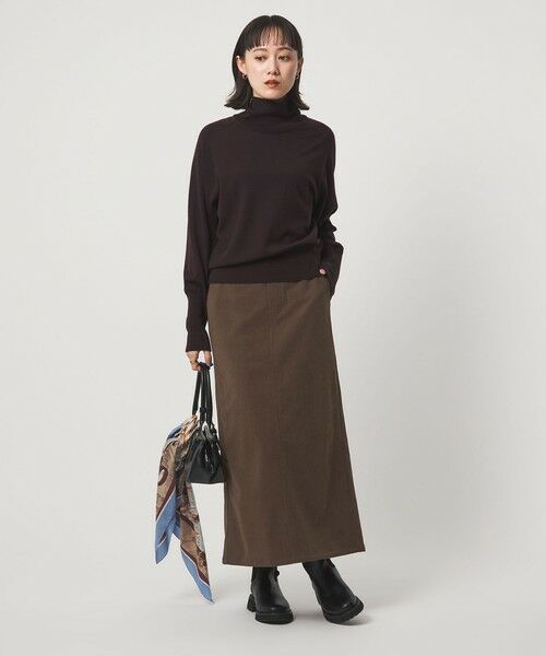 green label relaxing / グリーンレーベル リラクシング ロング・マキシ丈スカート | ［size SHORT/TALLあり］オルマイ コール ジャージー スカート | 詳細13