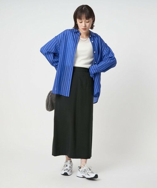 green label relaxing / グリーンレーベル リラクシング ロング・マキシ丈スカート | パウダリー ナロー スカート | 詳細3