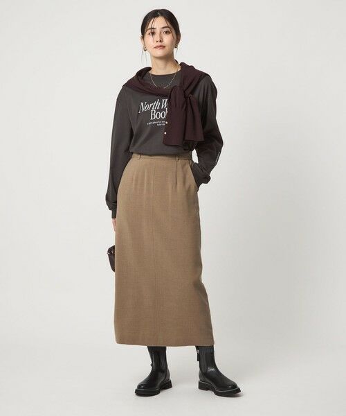 green label relaxing / グリーンレーベル リラクシング ロング・マキシ丈スカート | パウダリー ナロー スカート | 詳細19