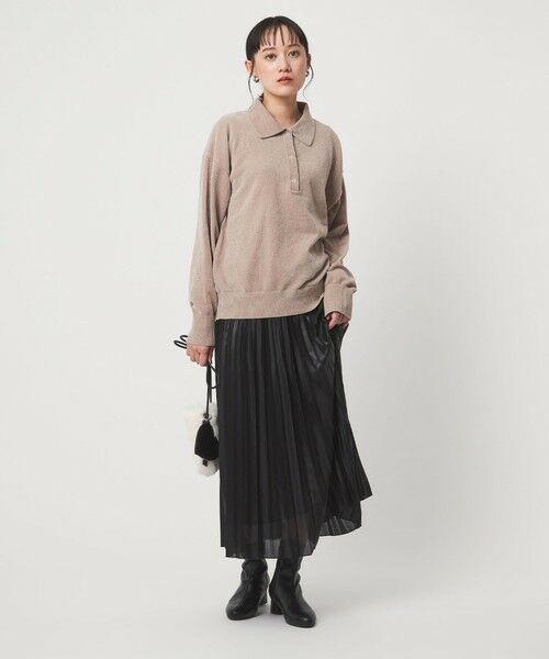 green label relaxing / グリーンレーベル リラクシング ロング・マキシ丈スカート | ハクプリント プリーツ スカート | 詳細10