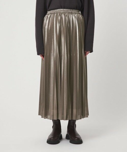 green label relaxing / グリーンレーベル リラクシング ロング・マキシ丈スカート | ハクプリント プリーツ スカート | 詳細18