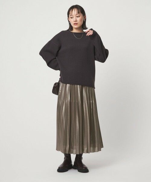 green label relaxing / グリーンレーベル リラクシング ロング・マキシ丈スカート | ハクプリント プリーツ スカート | 詳細17