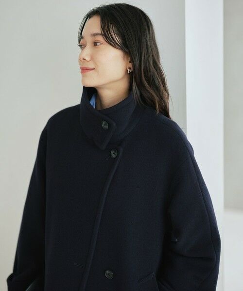 green label relaxing / グリーンレーベル リラクシング その他アウター | ［size SHORT/TALLあり］SENTDALE WOOL スタンドカラー ロング コート | 詳細25