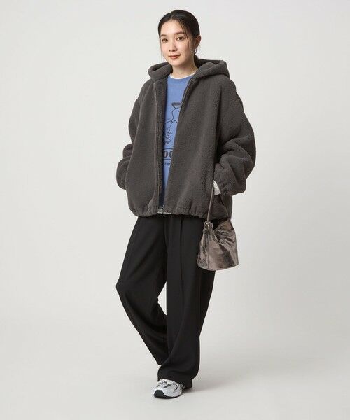 green label relaxing / グリーンレーベル リラクシング ブルゾン | 【WEB限定】＜at ease＞フェイクシープファー フード ブルゾン | 詳細10