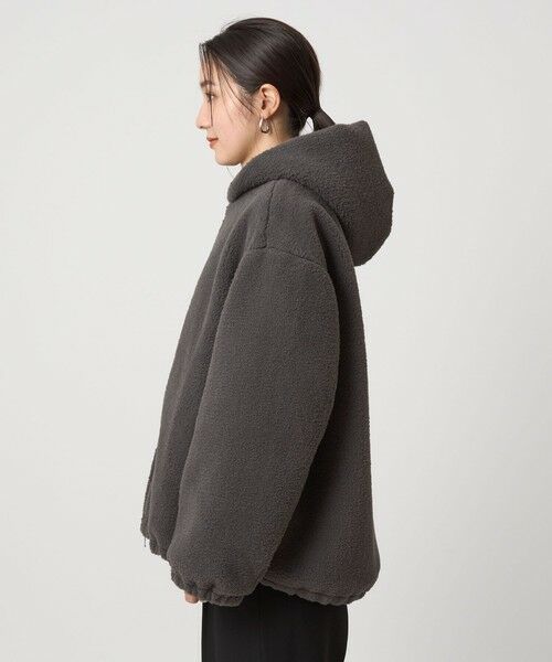 green label relaxing / グリーンレーベル リラクシング ブルゾン | 【WEB限定】＜at ease＞フェイクシープファー フード ブルゾン | 詳細13