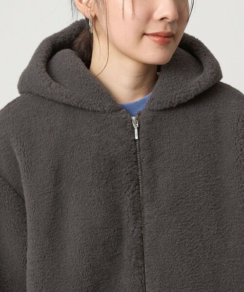 green label relaxing / グリーンレーベル リラクシング ブルゾン | 【WEB限定】＜at ease＞フェイクシープファー フード ブルゾン | 詳細15