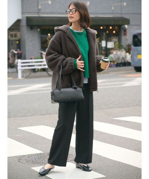 green label relaxing / グリーンレーベル リラクシング ブルゾン | 【WEB限定】＜at ease＞フェイクシープファー フード ブルゾン | 詳細5