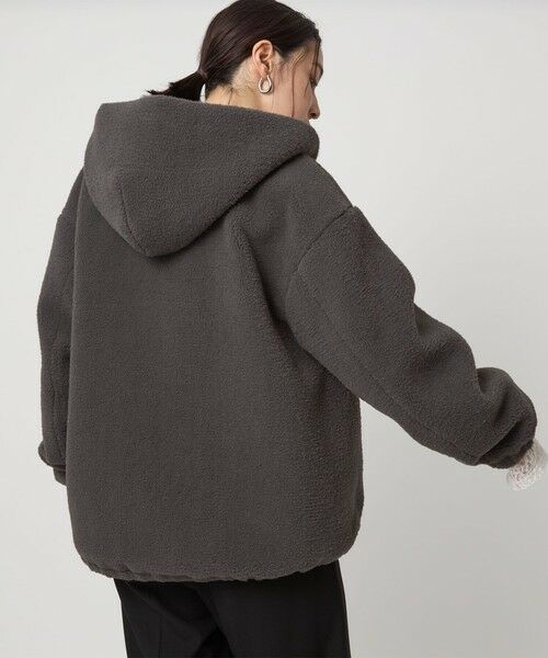 green label relaxing / グリーンレーベル リラクシング ブルゾン | 【WEB限定】＜at ease＞フェイクシープファー フード ブルゾン | 詳細9