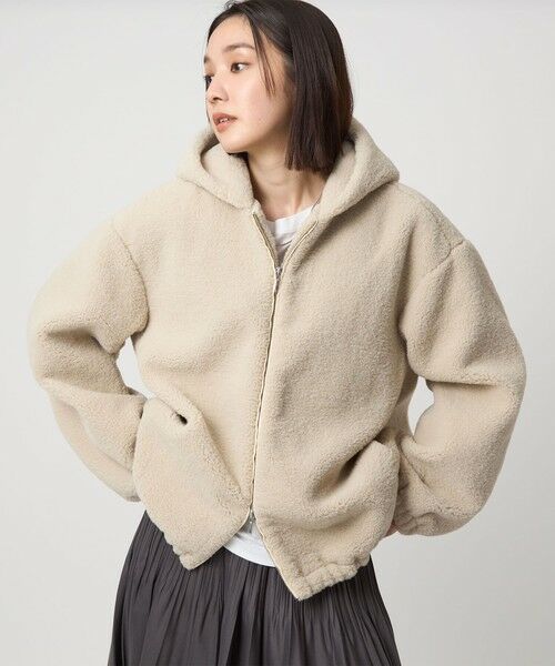green label relaxing / グリーンレーベル リラクシング ブルゾン | 【WEB限定】＜at ease＞フェイクシープファー フード ブルゾン | 詳細26