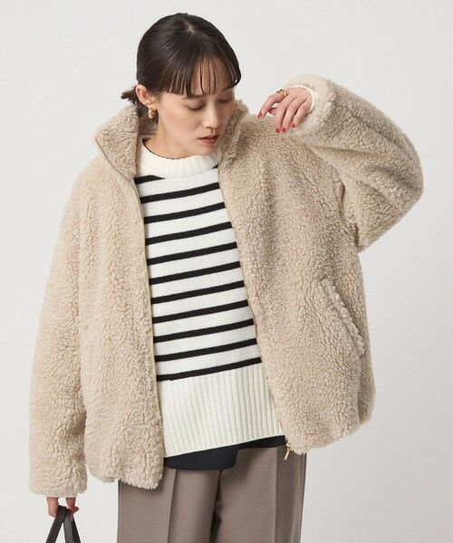 green label relaxing / グリーンレーベル リラクシング ブルゾン | ボア スタンドカラー ブルゾン | 詳細8