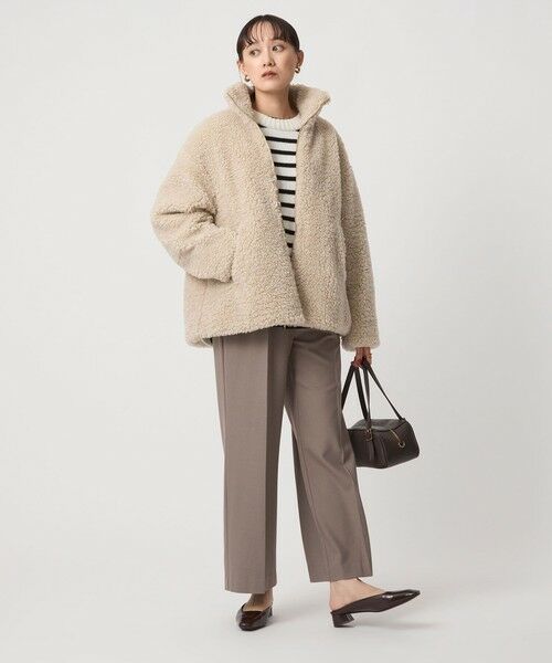 green label relaxing / グリーンレーベル リラクシング ブルゾン | ボア スタンドカラー ブルゾン | 詳細10