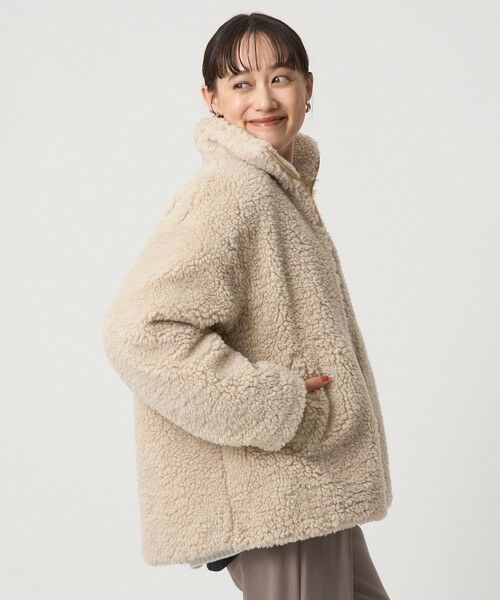 green label relaxing / グリーンレーベル リラクシング ブルゾン | ボア スタンドカラー ブルゾン | 詳細11